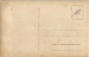 1916 Lavochne, Lawotschne, Lavocsne, Lawoczne; railway station with locomotive. photo