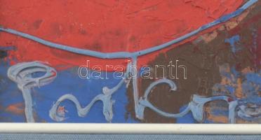 Prokop Péter (1919-2003): Kígyóbűvölő.
Olaj, farost, jelzett, üvegezett fa keretben. 58×43 cm