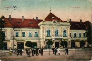 1921 Abony, Városháza, Normann Géza, Pick Sándor, Müller Mór üzlete és saját kiadása (EB)