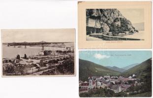 15 db RÉGI magyar és külföldi város képeslap és pár motívum / 15 pre-1945 Hungarian and other town-view postcards and some motives