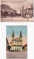 15 db RÉGI magyar és külföldi város képeslap és pár motívum / 15 pre-1945 Hungarian and other town-v...