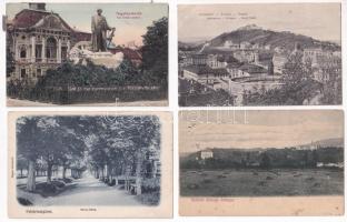 11 db RÉGI történelmi magyar város képeslap vegyes minőségben / 11 pre-1945 historical Hungarian tow...