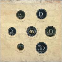 2005. 1Ft-100Ft (7xklf) forgalmi sor szettben + 2005. 10Ft "József Attila" T:PP patina
Ad...