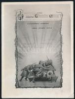 1935 Vitéz Jákfai Gömbös Gyula tiszteletbeli elnöki revizionista oklevél fotója, 9×6 cm
