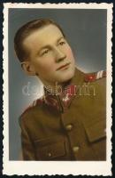 cca 1940 Katona színezett portréjáról készült fotómásolat, 8,5×5,5 cm