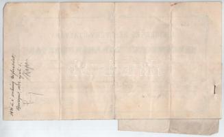 Eger 1927. "Heves Megyei Takarékpénztár" részvény utalványa nyolc darab, egyenként 10P név...