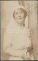 1916 Flóra nővér, fotólap, 14×8,5 cm