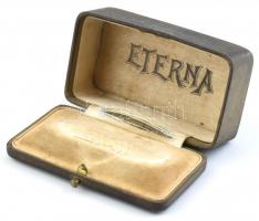 Régi ETERNA óradoboz, kopott, 10,5x6x4,5cm