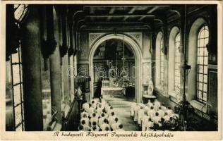 1936 Budapest V. Központi Papnevelde házi kápolnája, belső (EK)
