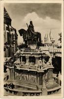 Budapest I. Szent István király szobra a várban (fl)