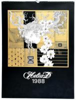 Szász Endre, Helia-D számára készített album falinaptára, 1988, teljes, 67×48 cm,