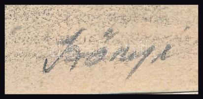 Szőnyi jelzéssel: Táj. Ceruza, papír. Kissé sérült paszpartuban. 15×25 cm