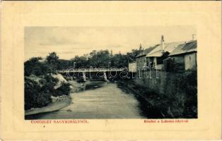 1912 Nagymihály, Michalovce; Laborc folyó, híd. W.L. Bp. 5639. 1911-13. Landesmann B. kiadása / Laborec river, bridge