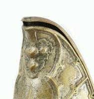 Fém tömjéntartó, erősen kopott, jelzés nélkül, m: 13cm