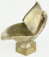 Fém tömjéntartó, erősen kopott, jelzés nélkül, m: 13cm