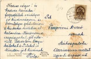 1941 Majdánka, Majdan; "ÖKÖRMEZŐ" kétnyelvű bélyegzés / bilingual cancellation (fl)