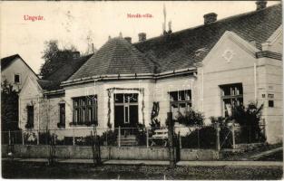 1923 Ungvár, Uzshorod, Uzhhorod, Uzhorod; Novák Villa a Csendes és Szobránci utca sarkon / villa