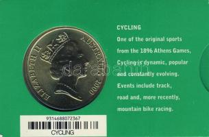 Ausztrália 2000. 5$ "Kerékpár" díszkiadásban, tanúsítvánnyal T:BU