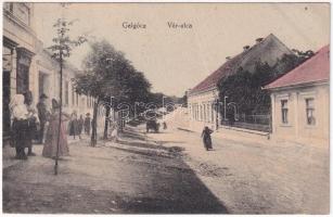 1918 Galgóc, Frasták, Hlohovec; Vár utca, üzlet / street, shop (fa)