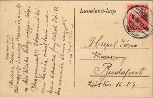 1918 Galgóc, Frasták, Hlohovec; Vár utca, üzlet / street, shop (fa)