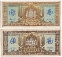 1945. 100.000P (2db, eltérő színváltozatok) T:III
Adamo P24