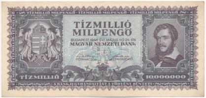 1946. 10.000.000MP T:II nagyon halvány hajtás, de kopott sarkok Adamo P32