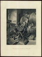 1846 La Mancha lovagja acélmetszet  / Don Quiote steel-engraving  20x27 cm
