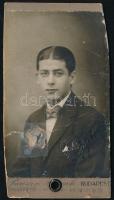 1913 Budapesti Korcsolyázó Egylet fényképes tagsági jegy