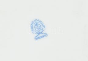 Herendi Viktória mintás, fedeles hamutartó, réz szerelékkel. Kézzel festett, jelzett, minimális kopá...