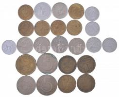 Csehszlovákia 1962-1984. 10h-5K (21db) + Csehország 1995-2006. 50h-2K (3xklf) + 2000. 20K acél Millennium forgalmi emlékérme T:vegyes Czechoslovakia 1962-1984. 10 Haleru - 5 Korun (21pcs) + Czech Republic 1995-2006. 50 Haleru - 2 Koruny (3xdiff) + 2000. 20 Korun steel Millennium circulating commemorative coin C:mixed