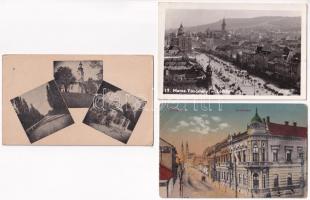 18 db RÉGI történelmi magyar város képeslap / 18 pre-1945 historical Hungarian town-view postcards