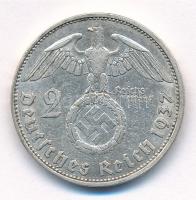 Német Harmadik Birodalom 1937A 2M Ag "Hindenburg" T:2,2-
German Third Reich 1937A 2 Mark ...