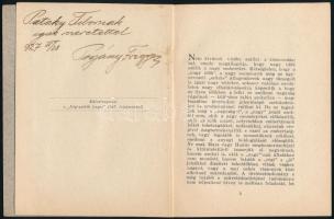 1927 Bp., A magyar népoktatásügyi politika irányelvei és az elemi népoktatás fejlődése hazánk mai cs...