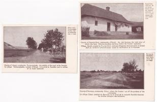 Magyarország trianoni lehetetlen határáról - 5 db régi irredenta képeslap / 5 pre-1945 Hungarian irredenta postcards