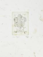 Vetlényi Zsolt (1967-): "Jön a nyár" c. album, 5 db grafikával külön lapokon. Rézkarc, mer...