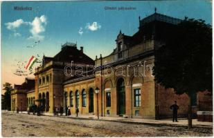 Miskolc, Gömöri pályaudvar, vasútállomás. Vasúti levelezőlapárusítás 46. 1915. (EK)