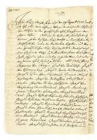 1713 Savoyai Jenő karlócai békéjét említő meghagyásról szóló okirat korabeli másolata 7 beírt oldalon