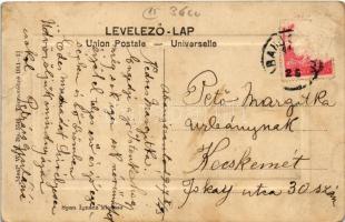 1917 Abaújszántó, Fő utca, lovaskocsi, Kohn Mór üzlete. Ideal W.L. Bp. 5546. 1911-13. Span Ignác kia...