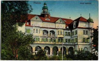 Pöstyén, Piestany; Royal szálloda. Vasúti levelezőlapárusítás 27-1917. / hotel (fl)