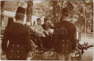 Magas rangú katonatiszt hintóban / K.u.K. military officer in chariot. photo