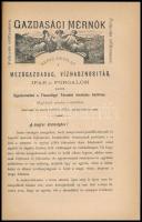 Pólya Béla: A vízügyi igazgatás kézikönyve. Bp., 1890, Wilckens F. C. és Fia, 4+103+5 p. Átkötött ki...