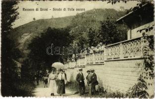1912 Broni, Recoaro di Broni, Strada di Valle oscura / street view (b)