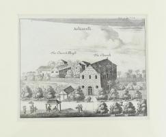 1704 Missziós templomok Kínában, Ceylonon, stb.,12 db, közte 3 db paszpartuban, 14×17 cm