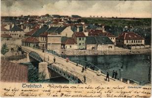 1903 Trebic, Trebitsch; Unterkloster / bridge (r)