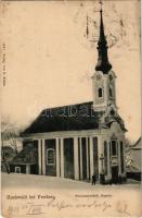 1901 Hukvaldy, Hochwald bei Freiberg; Fürsterzbischöfl. Kapelle / chapel in winter. Verlag v. E. Kulka (fl)