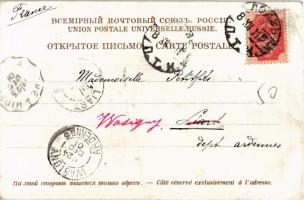 1901 Moscow, Moscou; La porte d'Iversky / Iberian Gate and chapel. Art Nouveau (EB)