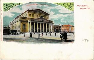 1901 Moscow, Moscou; Le grande Théatre / theater. Art Nouveau (EK)