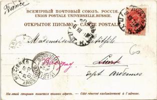 1901 Moscow, Moscou; Le grande Théatre / theater. Art Nouveau (EK)