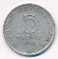 1948. 5Ft Ag "Petőfi" T:1,1- patina
Adamo EM1