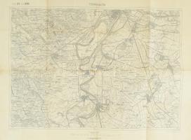 1912 Törökkanizsa és környékének térképe, 1: 75 000, kiadja: K.u.k. Militärgeographisches Institut, 47,5×61,5 cm